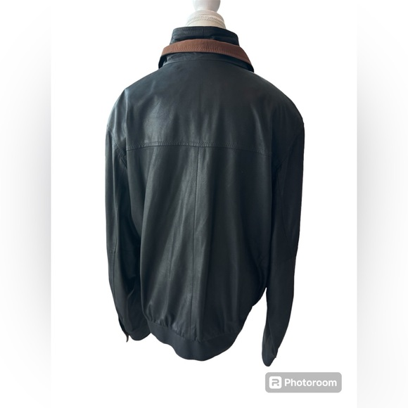 Johnston & Murphy Lightweight Lamb Double Collar Jacket Coat - Picture 3 of 11